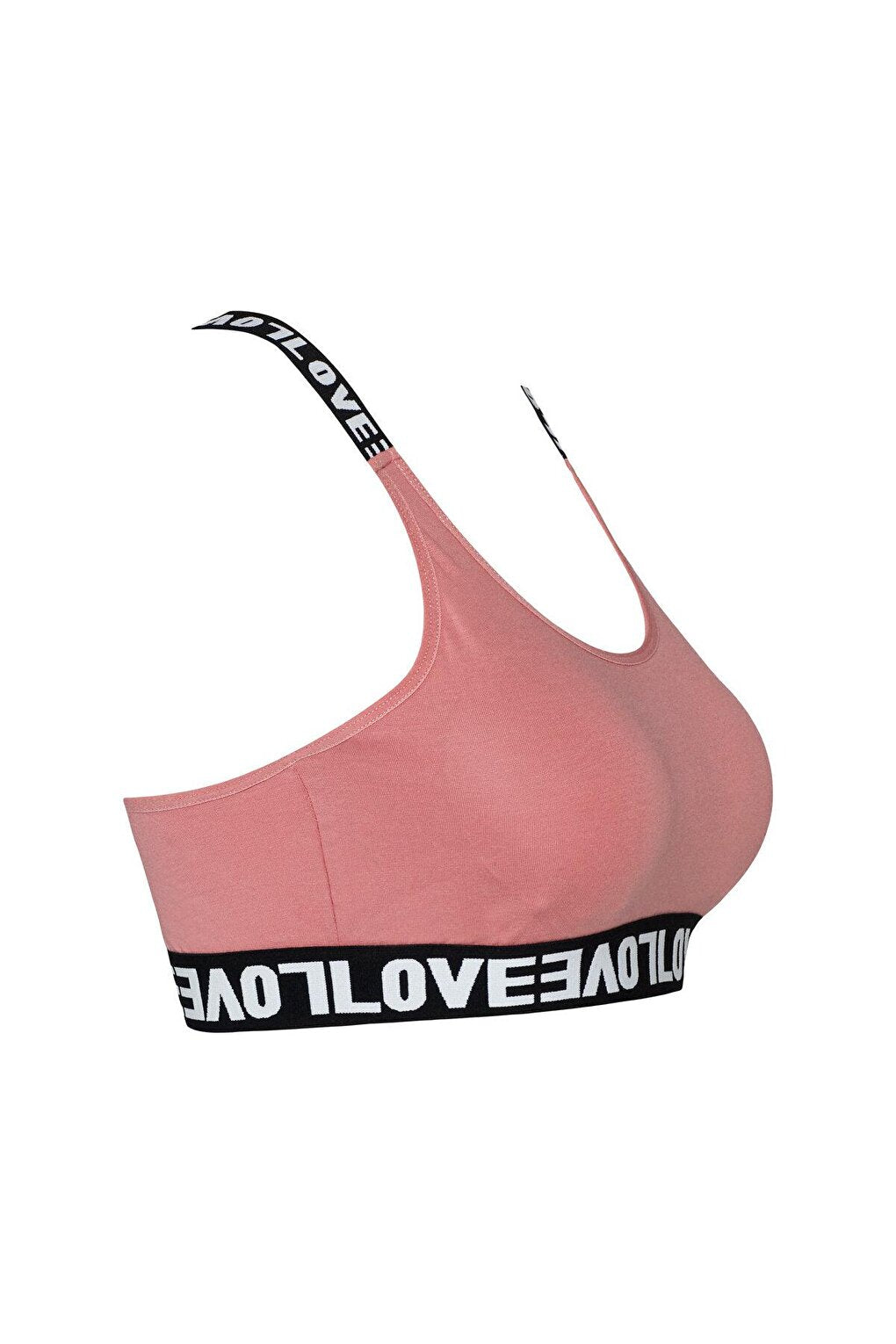 Cotton Ring Cross LOVE Strap Removable Covered Women's Bustier