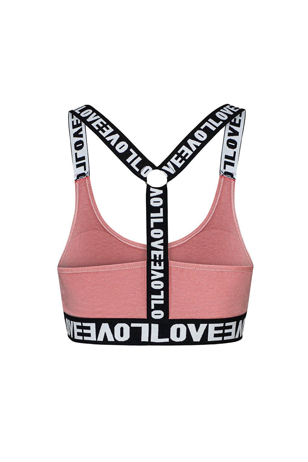 Cotton Ring Cross LOVE Strap Removable Covered Women's Bustier