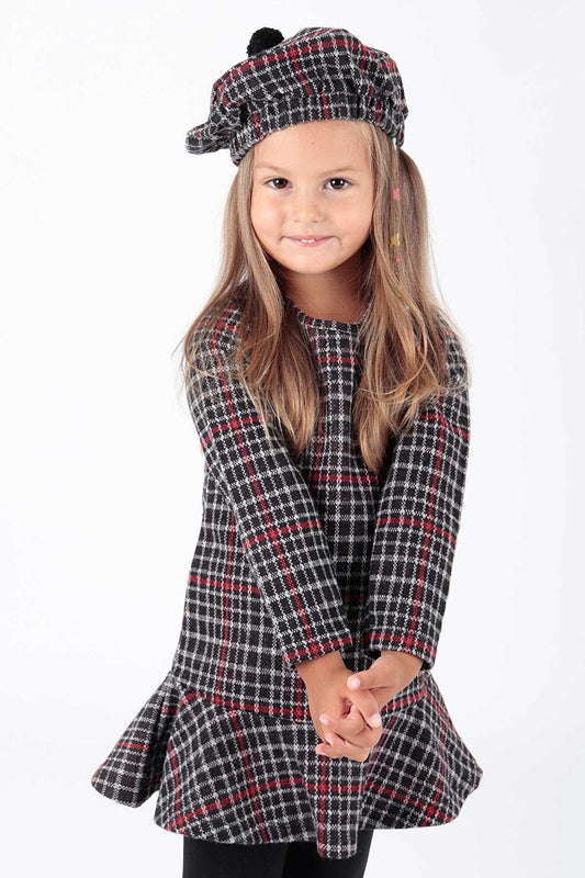 Girl's Hat and Flounce Trend Dress Ak2200