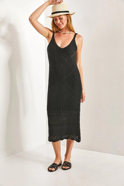 Women's Strappy Patterned Dress