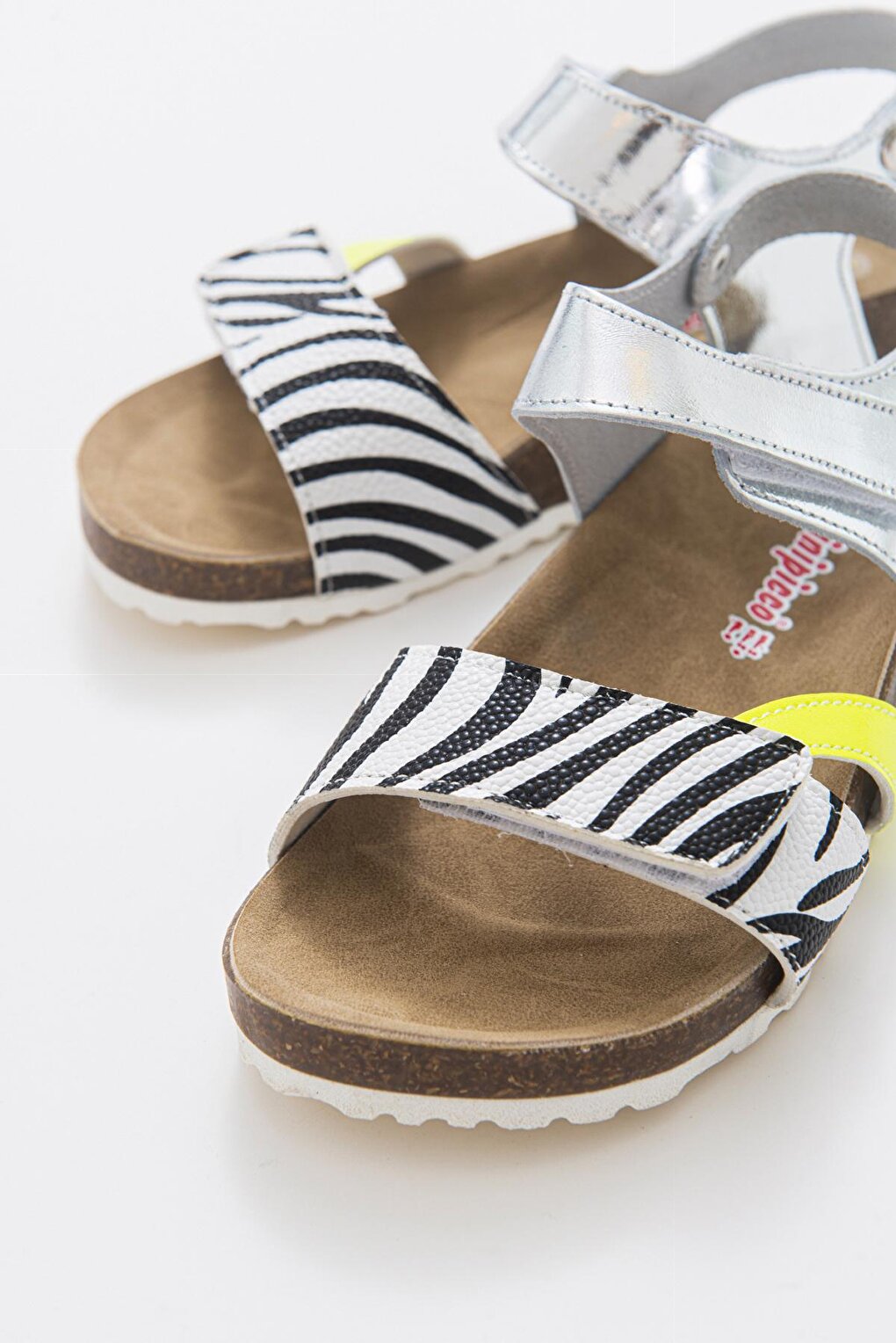 Girl's Silver Leather healthy Supported Children's Sandals