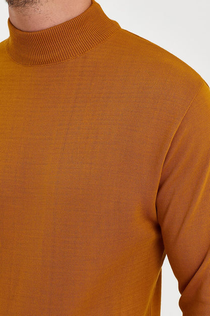 Half Turtleneck Long Sleeve Sweater Men