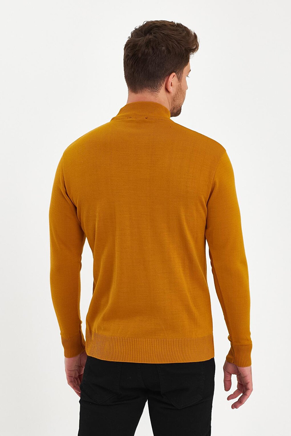 Half Turtleneck Long Sleeve Sweater Men