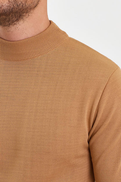 Half Turtleneck Long Sleeve Sweater Men