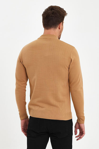 Half Turtleneck Long Sleeve Sweater Men