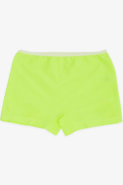 Girl's Boxer Solid Color Neon Green (Age 7)