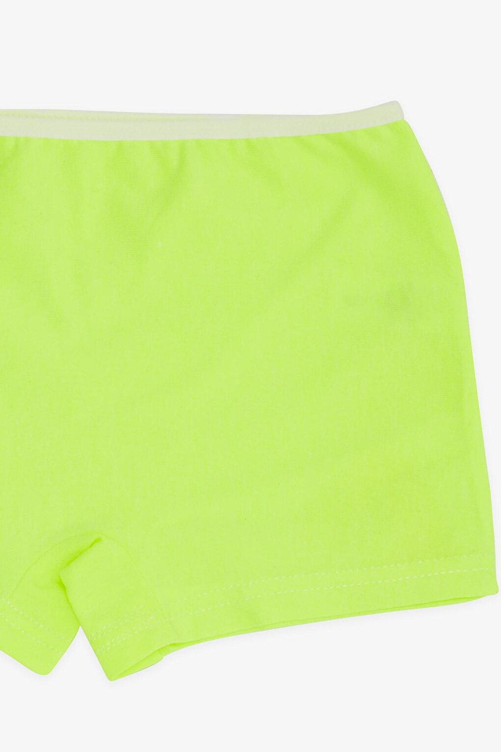 Girl's Boxer Solid Color Neon Green (Age 7)