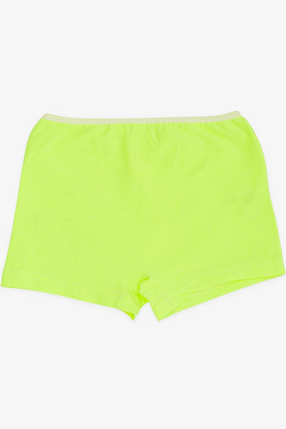 Girl's Boxer Fun Avocado Printed Neon Green (Age 7)