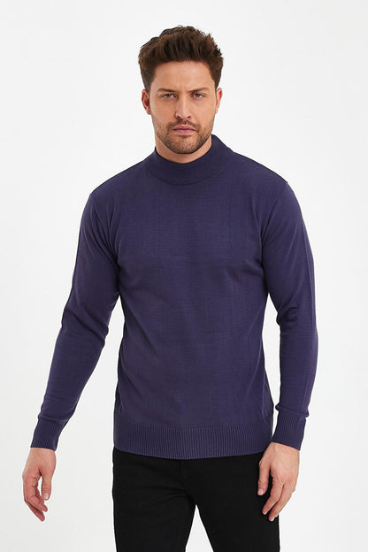 Half Turtleneck Long Sleeve Sweater Men