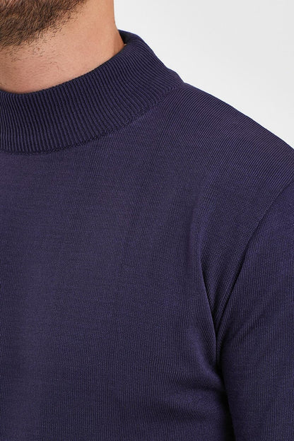 Half Turtleneck Long Sleeve Sweater Men