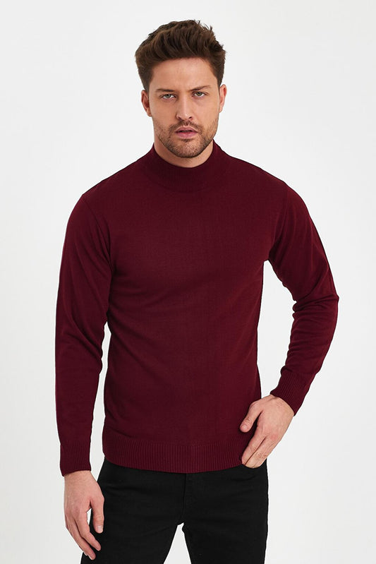 Half Turtleneck Long Sleeve Sweater Men