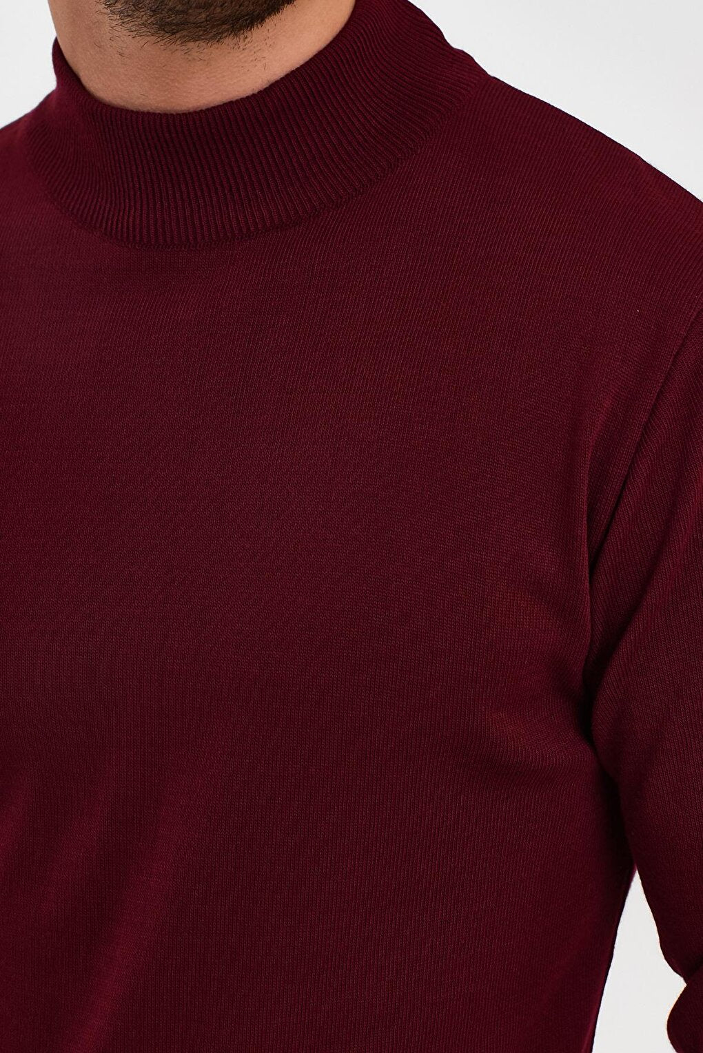 Half Turtleneck Long Sleeve Sweater Men