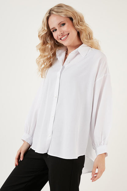 Cotton Comfortable Cut Poplin Shirt 6234788