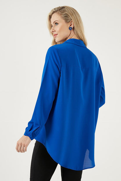 Comfortable Cut Long Back Shirt 6118728