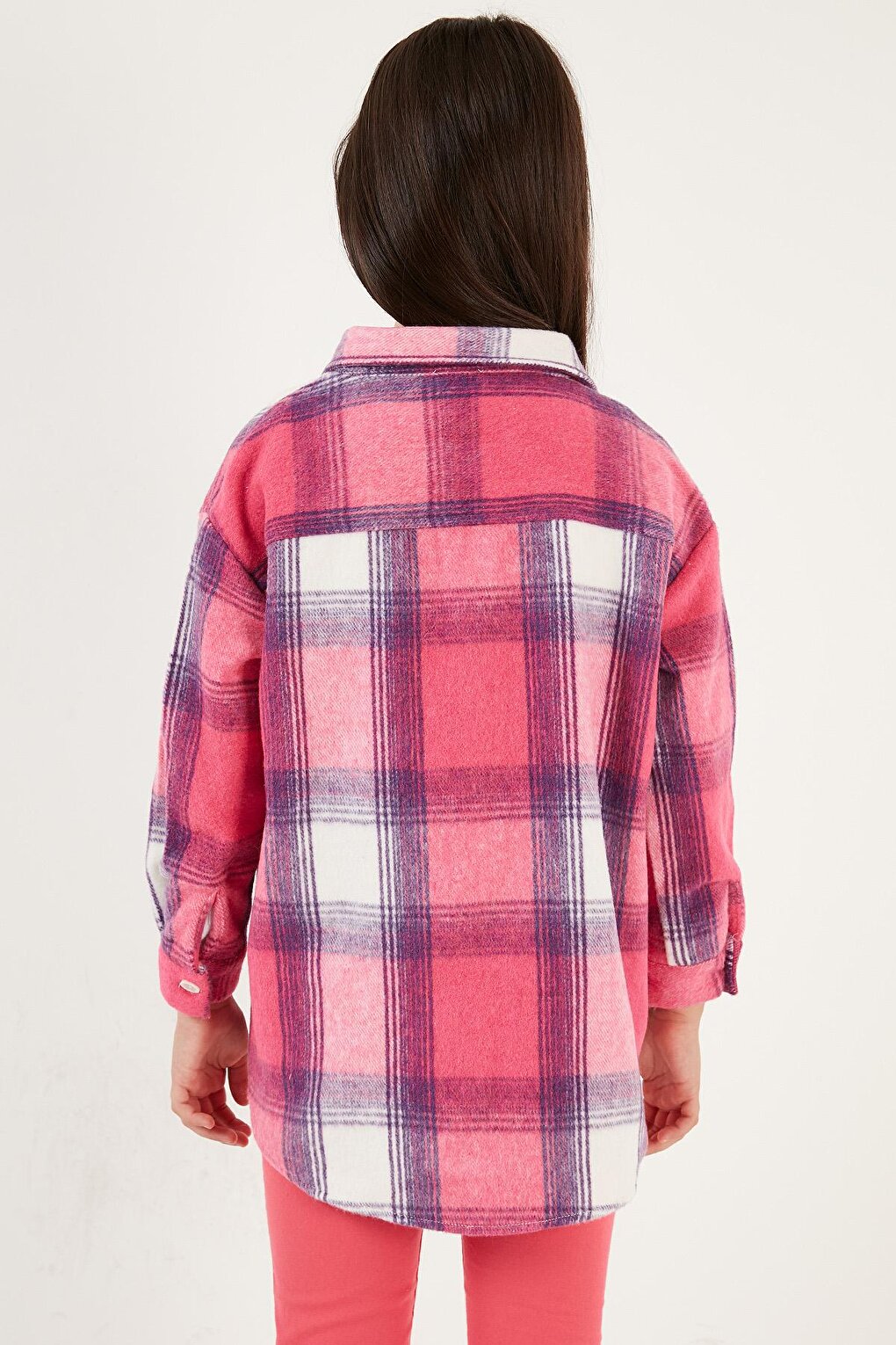 Double Pocket Plaid Winter Lumberjack Shirt CF24W81784