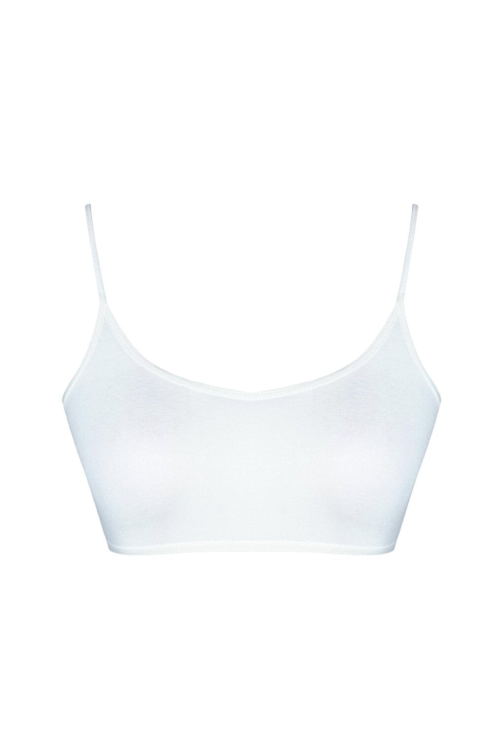 Cotton Thin Strap Capless Girl's Practice Bustier