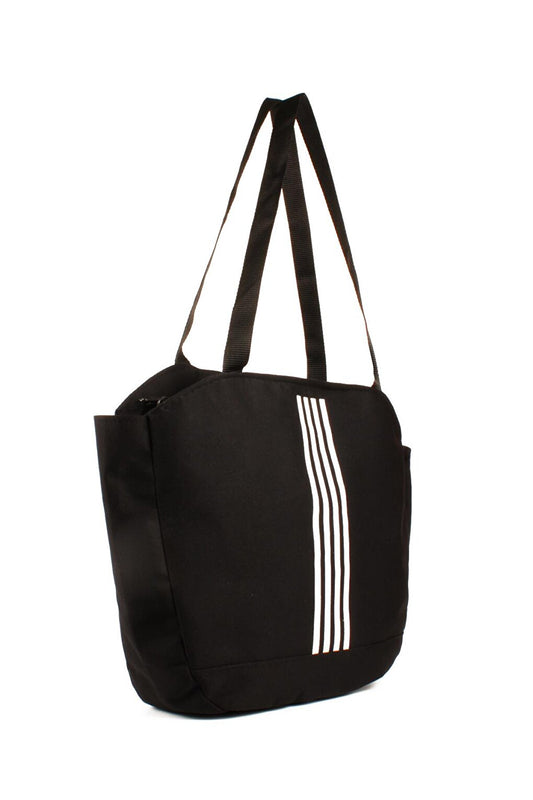 Women's Parachute Fabric Stripe Detailed Daily - Sports - Travel - School Bag (20781)