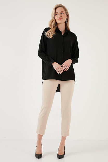 Comfortable Cut Long Back Shirt 6118728