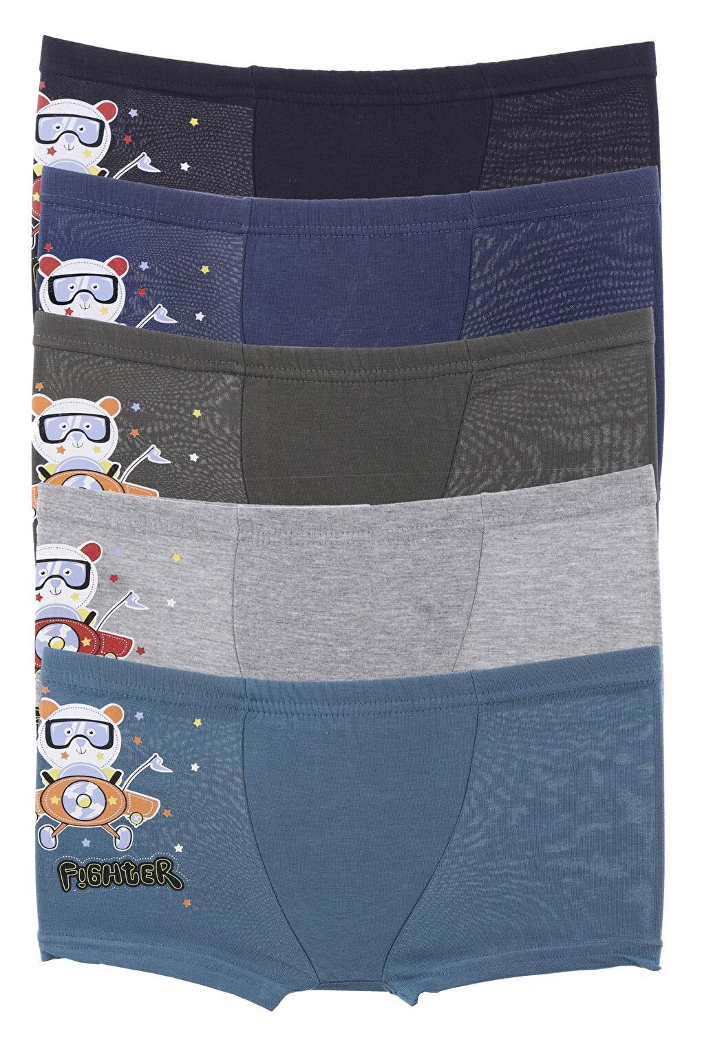 Boy's Boxer 5 Pack Lycra