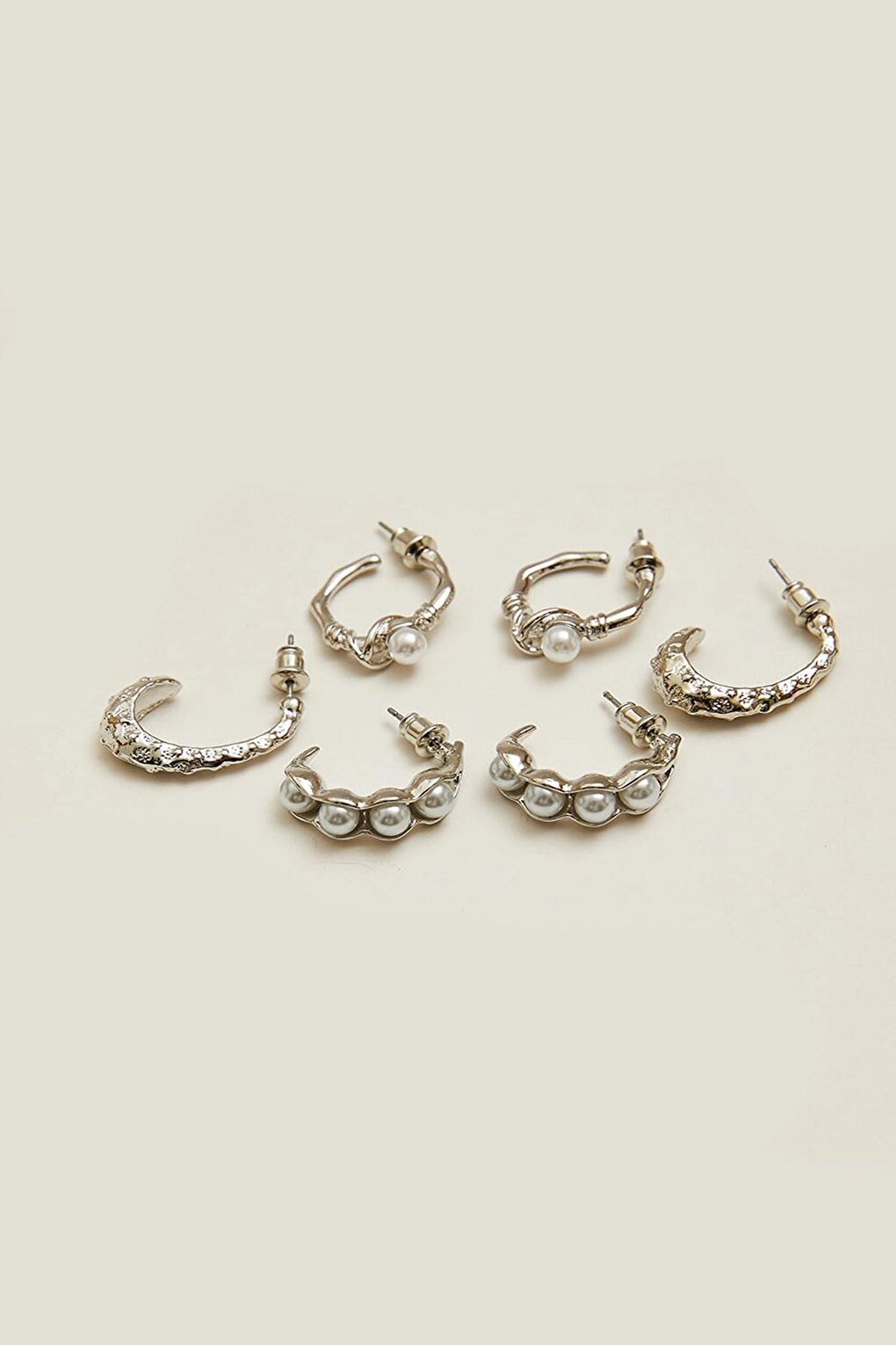 Women's Accessories Steel Six-Piece Hoop Earring Set