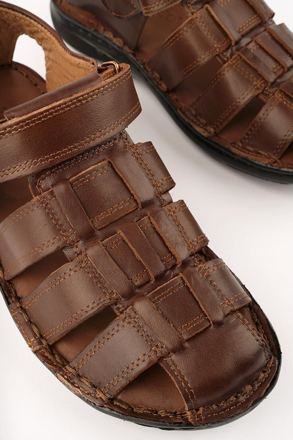 Edinburg Men's Daily Genuine Leather Comfortable Soft Sole healthy Sandals