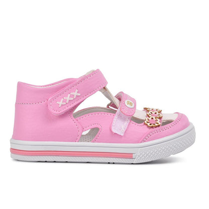 011 Pink-White Girl's Sandals