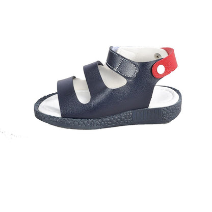 005 Navy Blue-White Children's Sandals