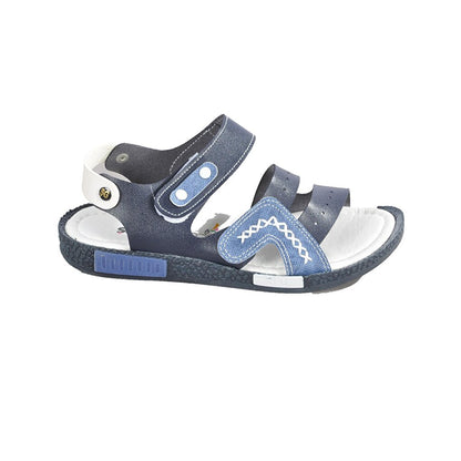 007 Navy Blue-White Children's Sandals