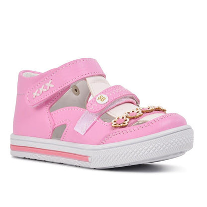 011 Pink-White Girl's Sandals