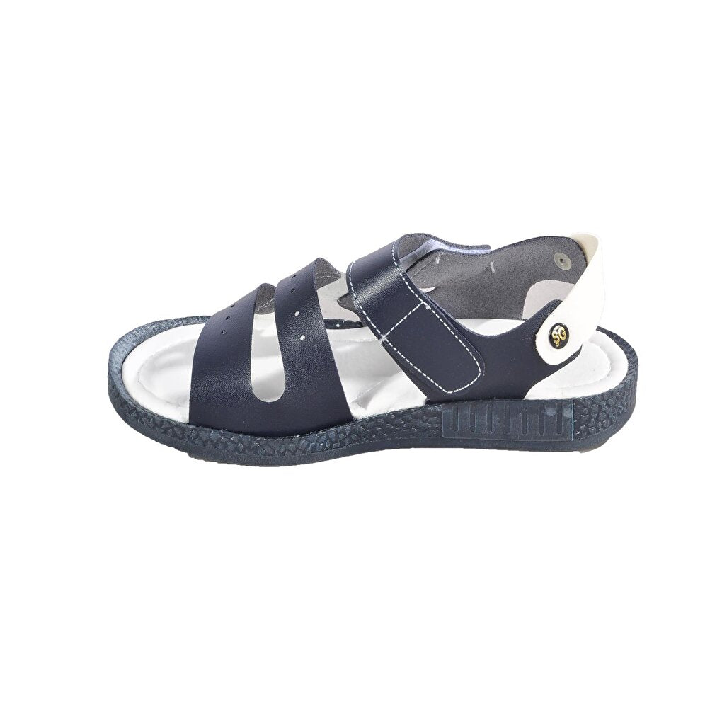 007 Navy Blue-White Children's Sandals