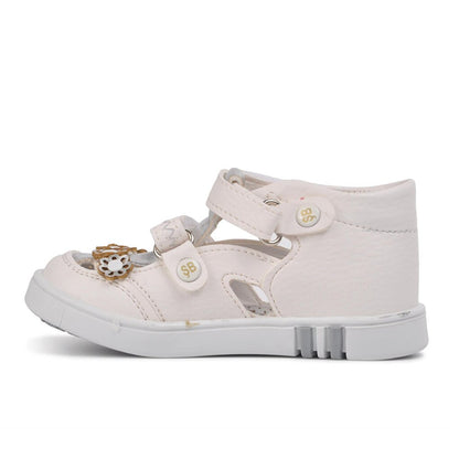 011 White-Silver Children's Sandals