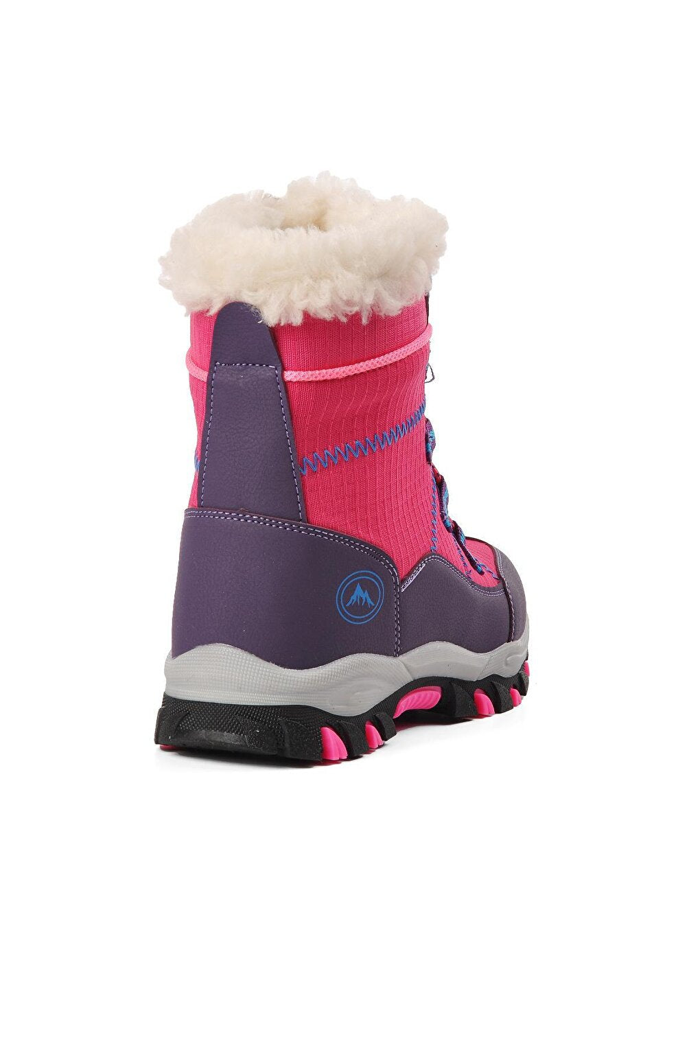 961-F Fuchsia-Purple Children's Snow Boots with Fur Inside