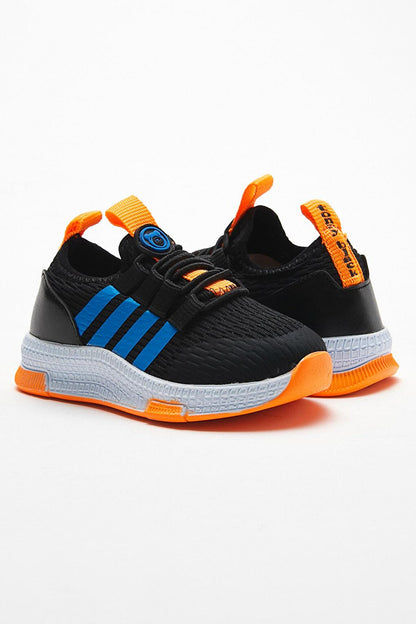 Kids Unisex Black Blue Sports Shoes Tbqnt