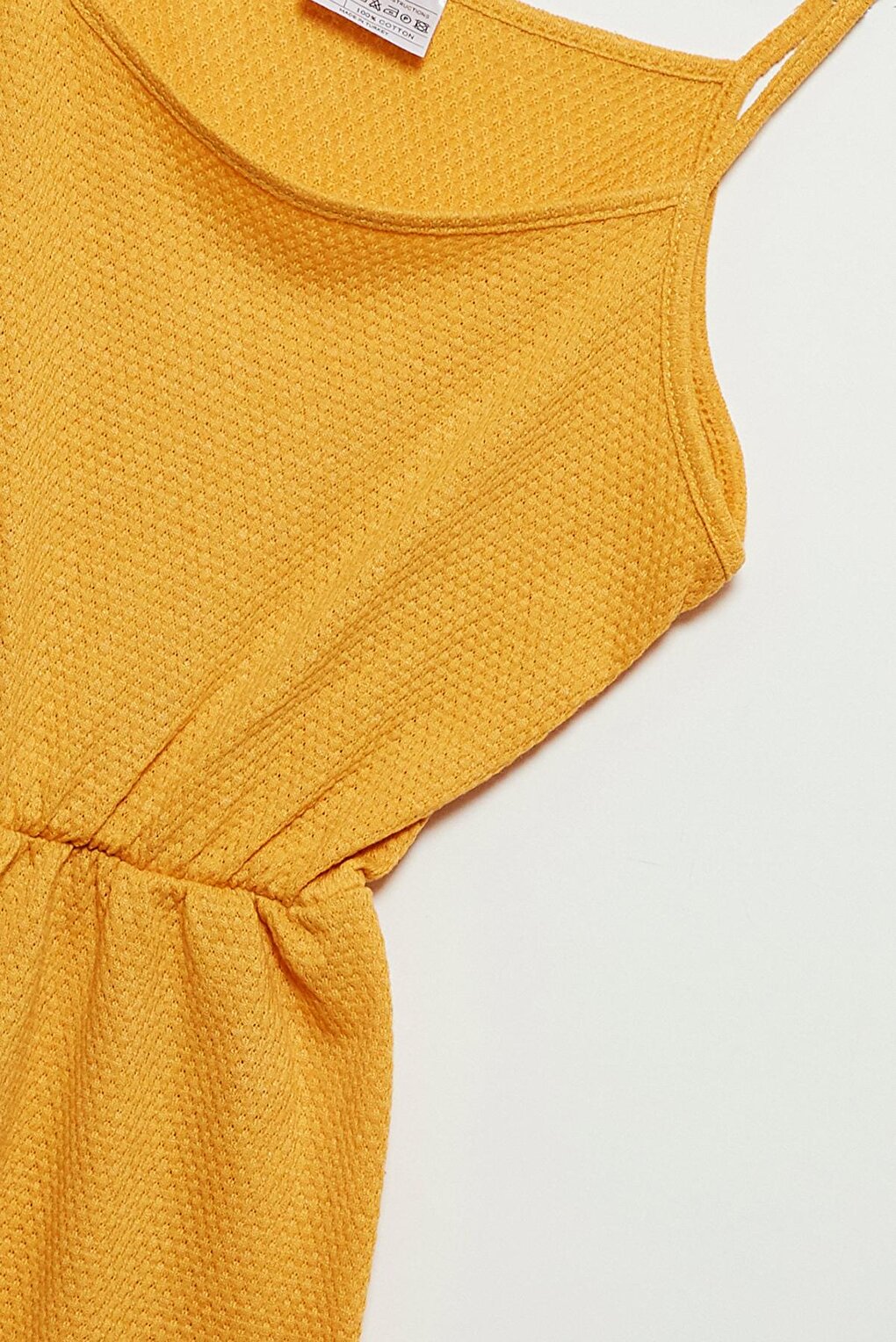 Mustard Strappy Girl's Shorts and Overalls