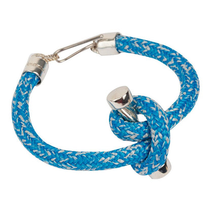 Silver Plated Men's Bracelet with Sailor's Knot Design