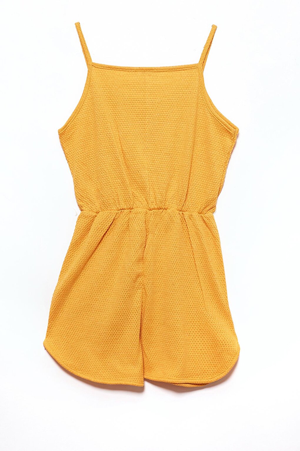 Mustard Strappy Girl's Shorts and Overalls