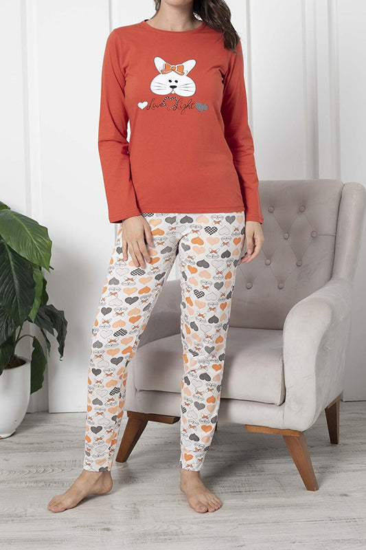 Women's Pajama Set Long Sleeve Cotton