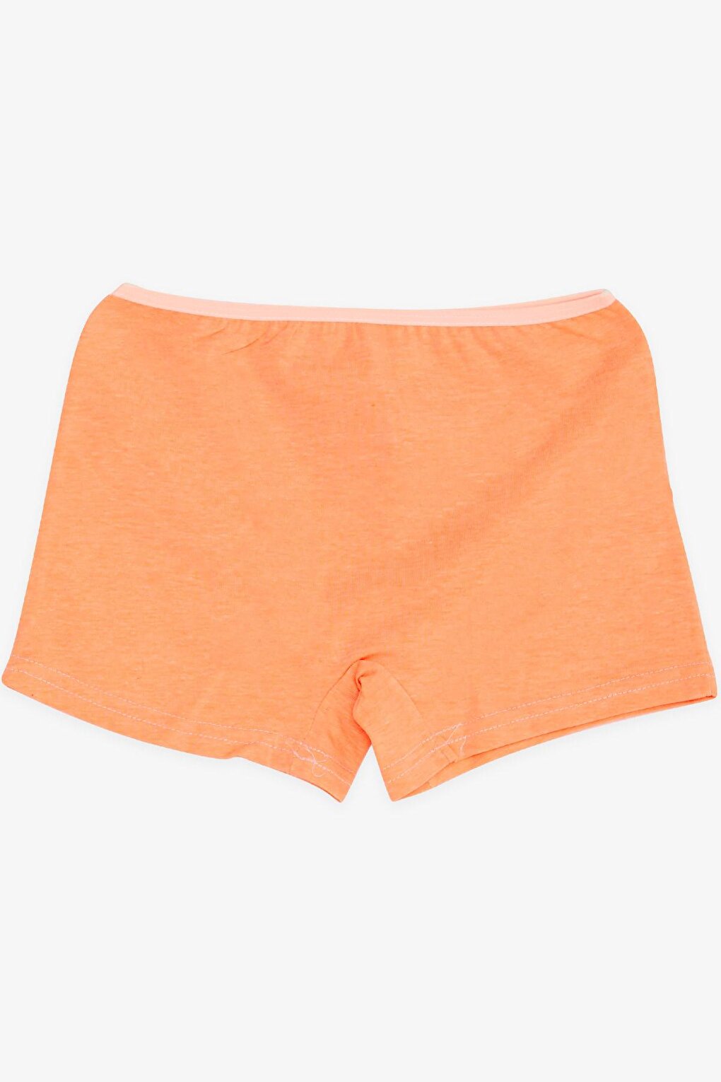 Girl's Boxer Glitter Text Printed Neon Orange (Age 11)