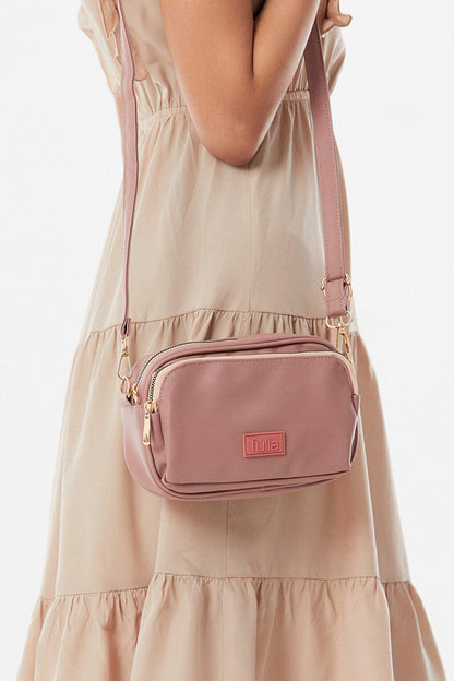 Zippered Shoulder Bag