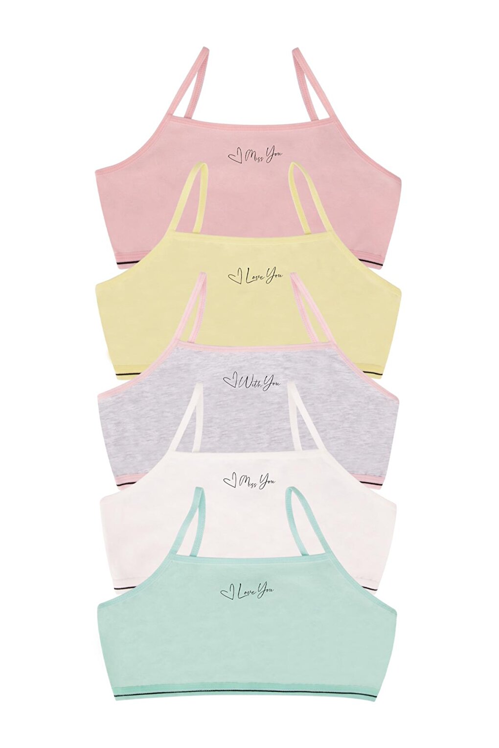 Girl's Bustier Pack of 5