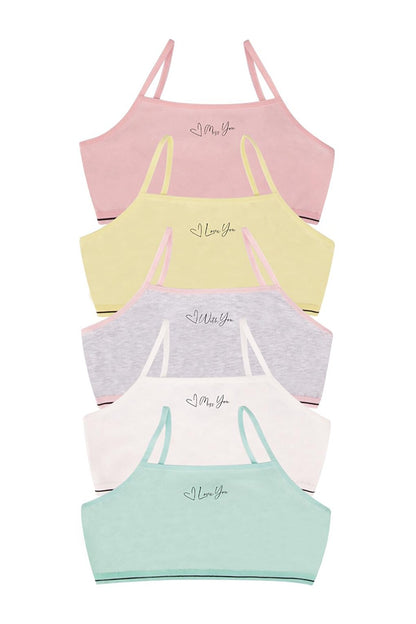 Girl's Bustier Pack of 5