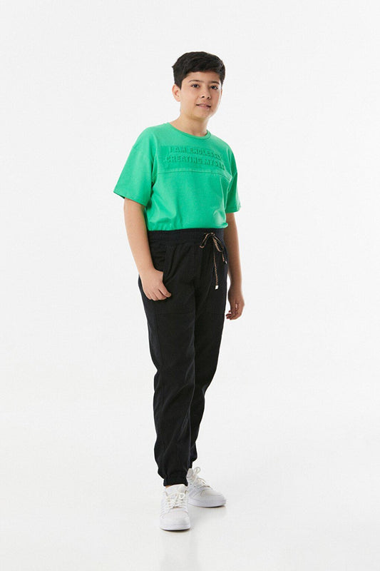 Elastic Waist Boy Jogger Pants