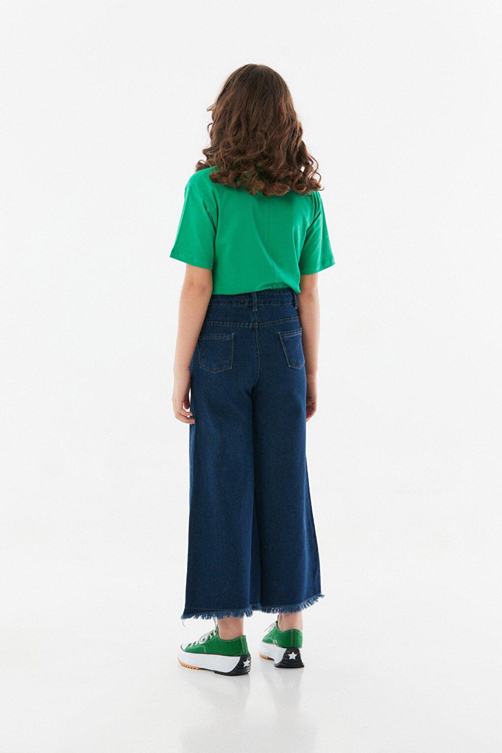 Girl's Palazzo Trousers with Tassels and Belt Accessories