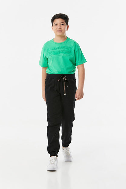 Elastic Waist Boy Jogger Pants