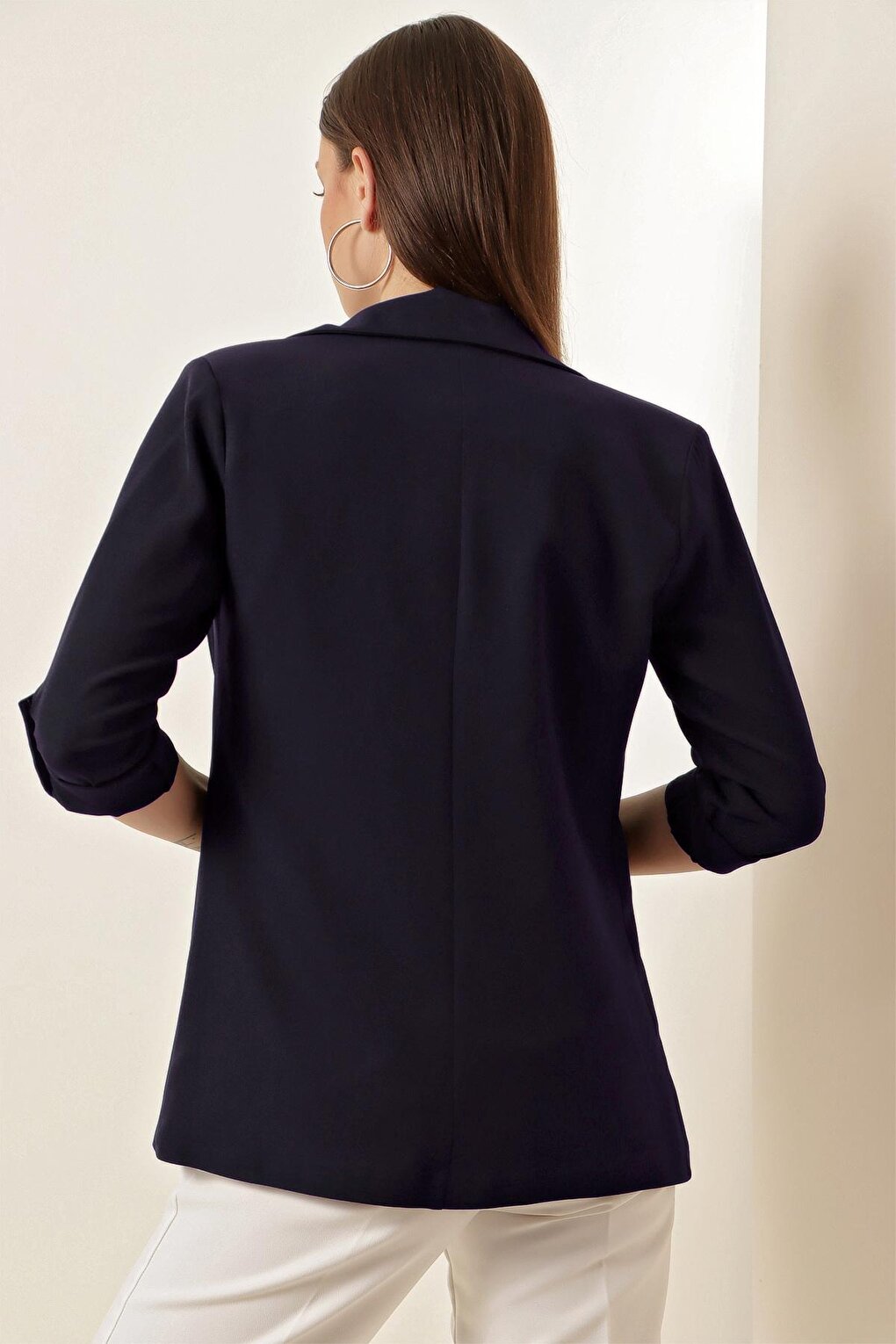 0672 Blazer Jacket - Navy Blue