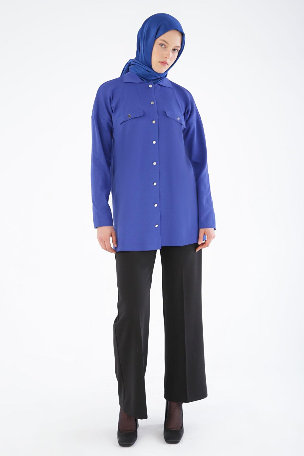 Saks Fine Knitwear Shirt Tunic