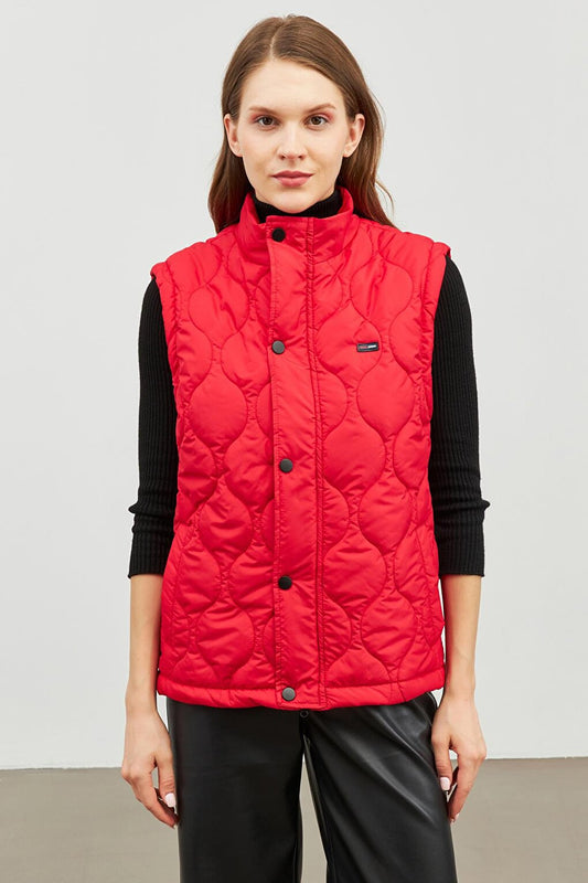 Women's Onion Pattern Quilted Vest BKY-3000