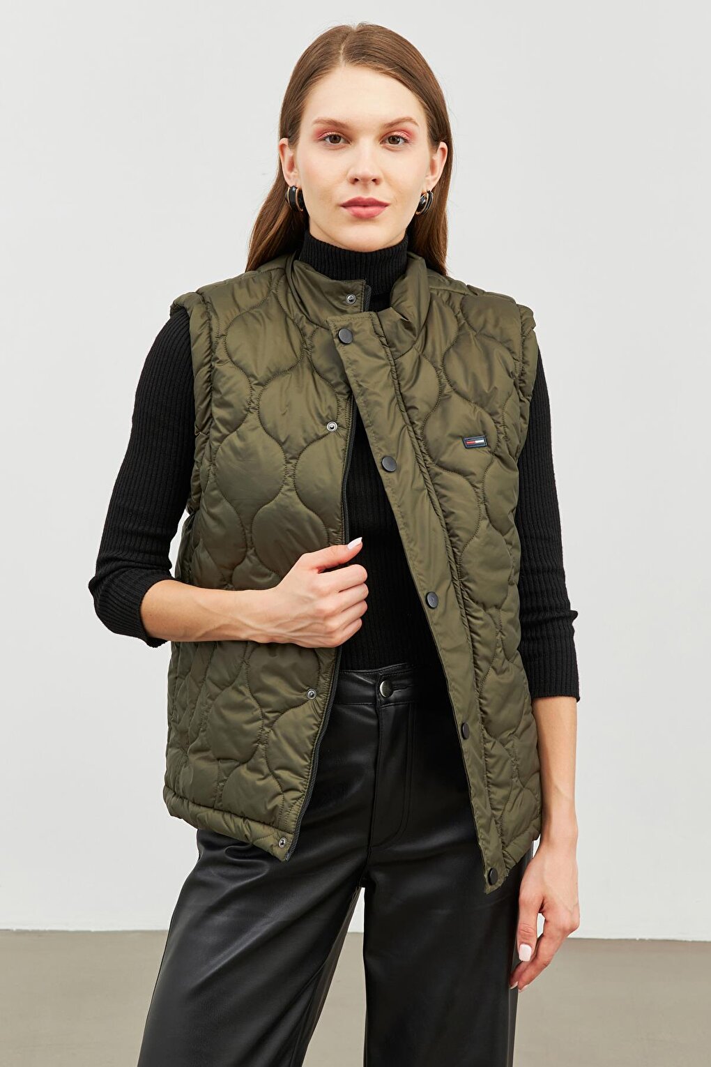 Women's Onion Pattern Quilted Vest BKY-3000