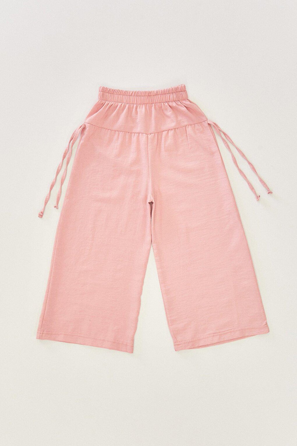 Palazzo Kids Trousers with Side Lacing and Elastic Waist