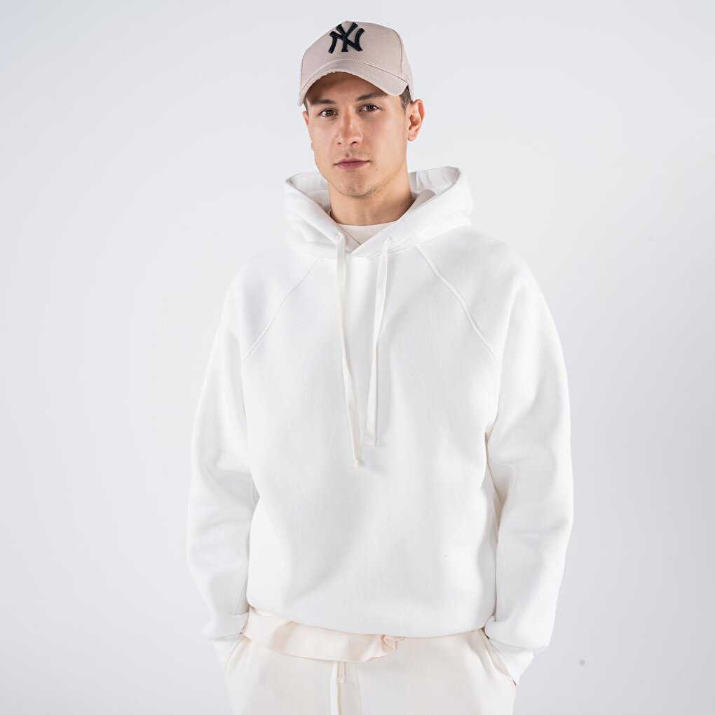 Men's Off-White Hooded Oversize Sweatshirt Hoodie